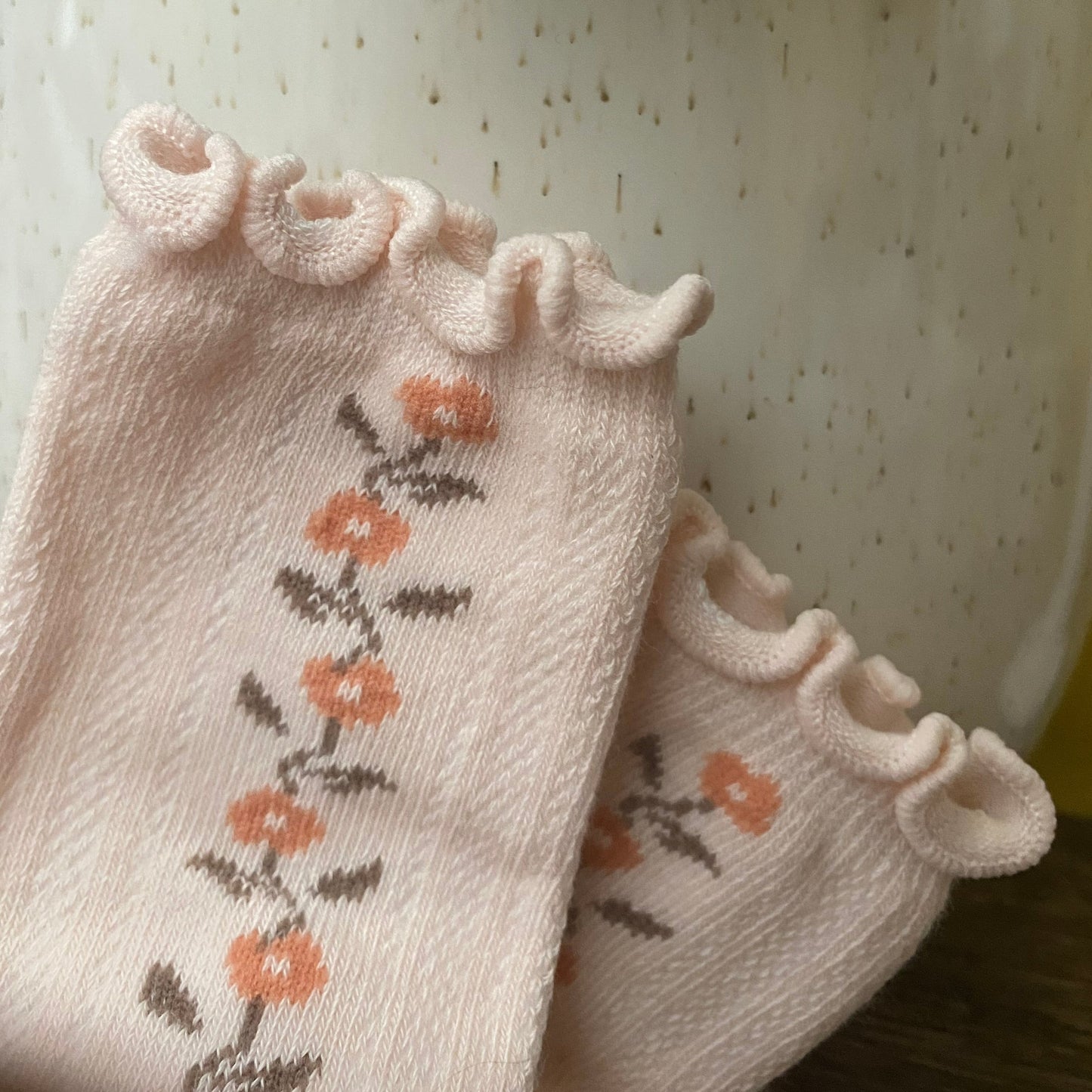 Vine Flower Socks