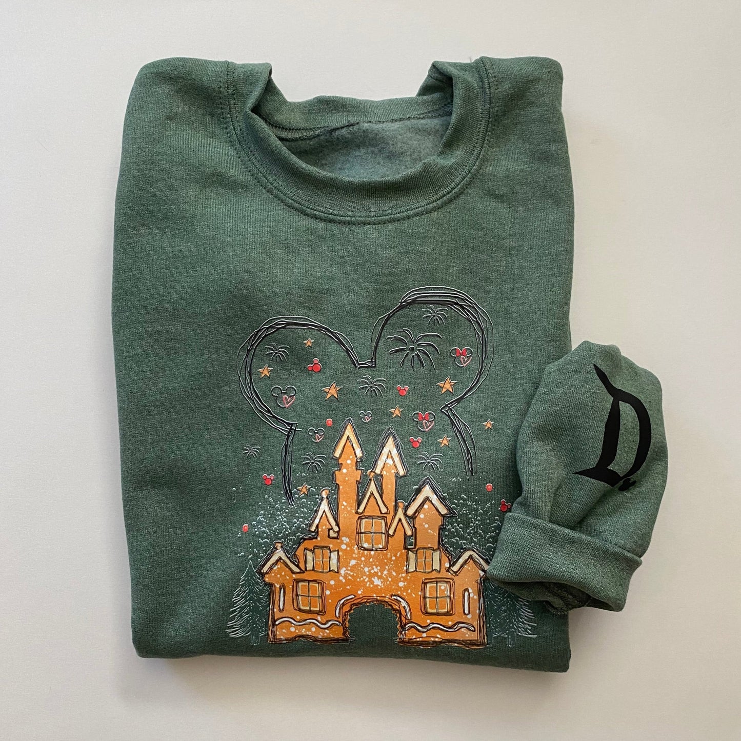 Gingerbread Castle Crew Sweater (Adult)