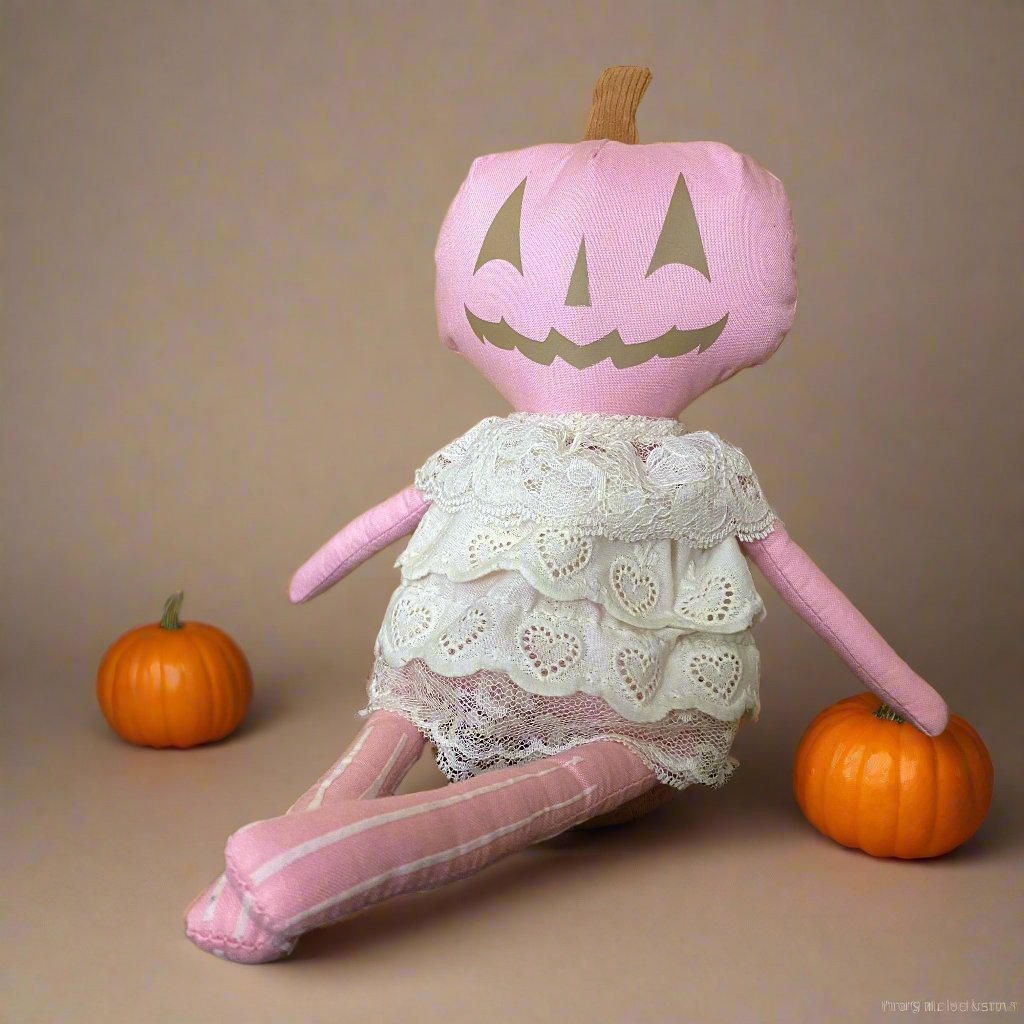 Cutie Pumpkin Rag Doll